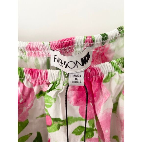 NWT Fashion Nova Crop Floral Top Sz 1X - Picture 3 of 5